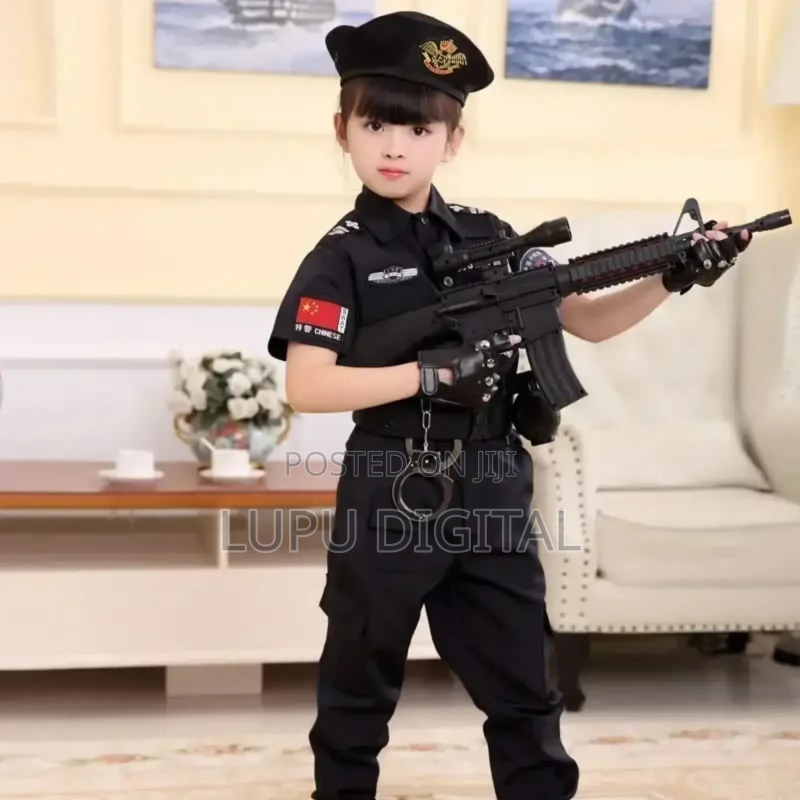 Kids Police Uniform Cosplay Clothing