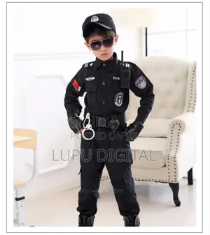 Kids Police Uniform Cosplay Clothing