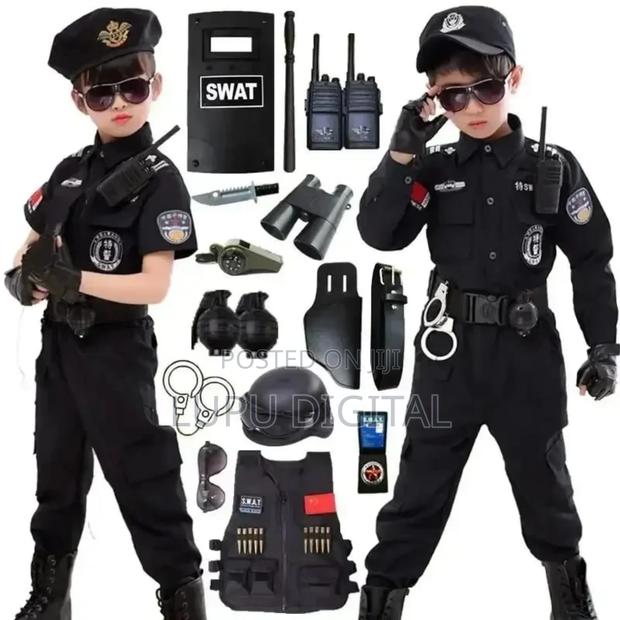 Kids Police Uniform Cosplay Clothing - thumbnail 4