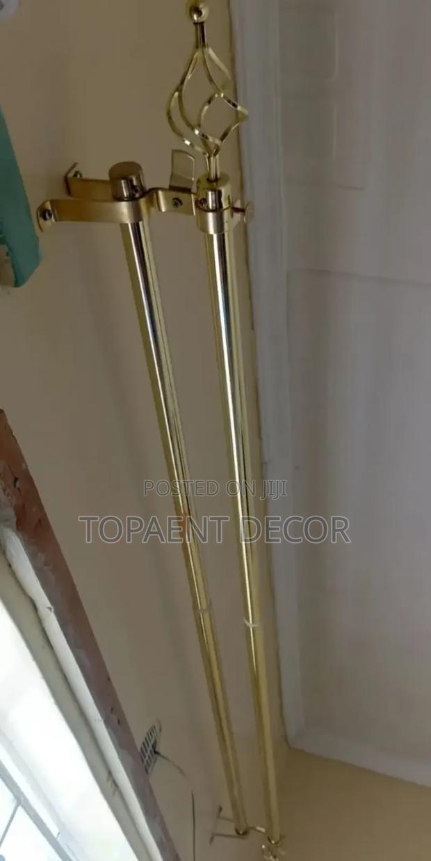 2m Double Extendable Window Curtain Rods Supply and Fitting - main view