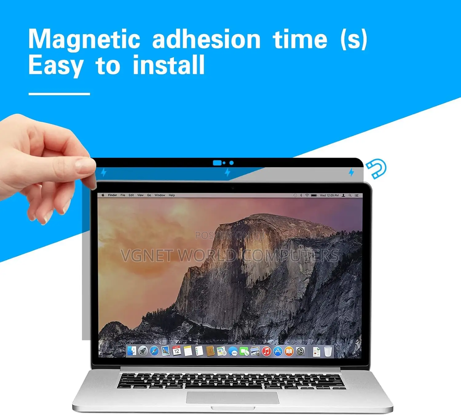 Macbook A1278 Magnetic Privacy Filter