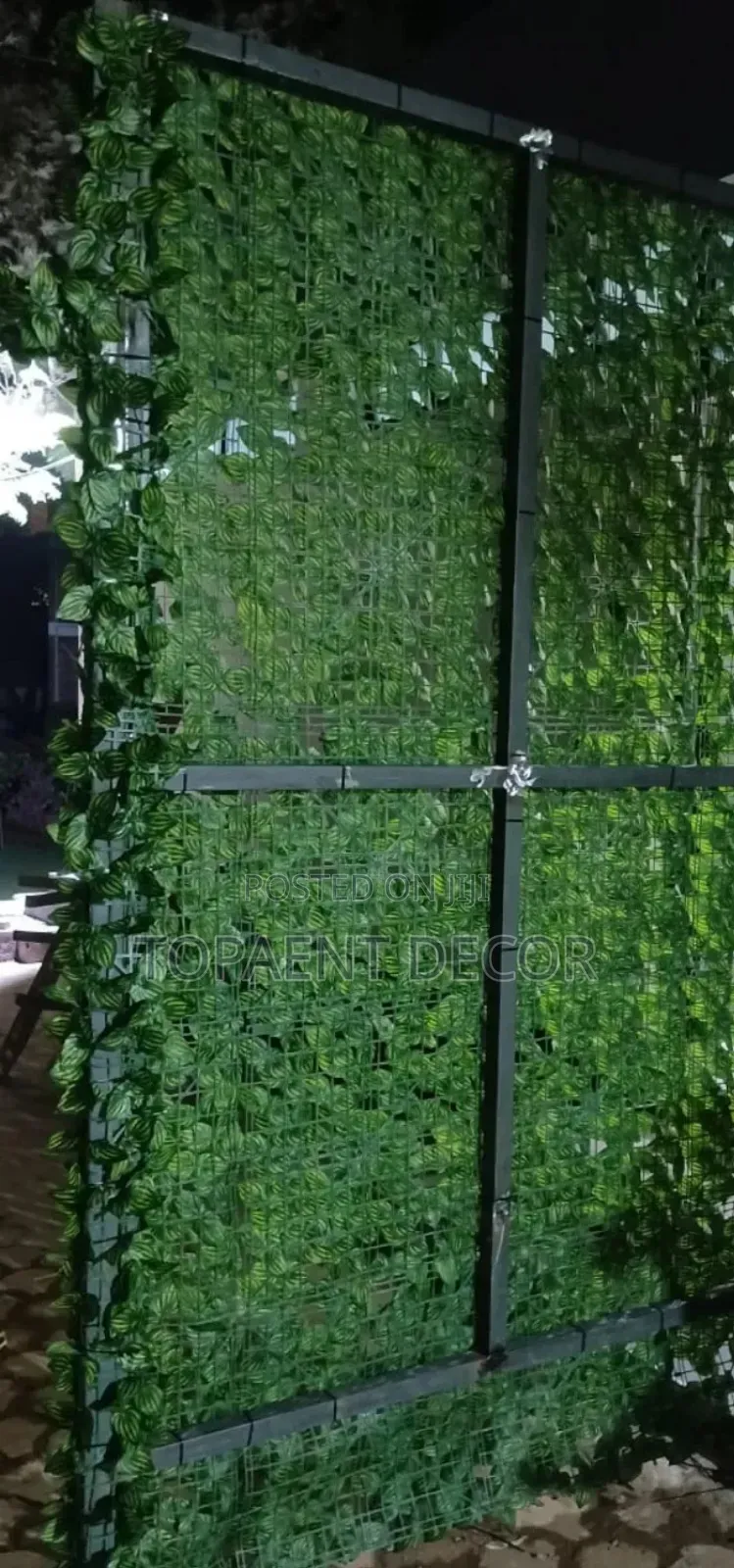 Luxury Green Artificial Leaf Privacy Fence Balcony Cover