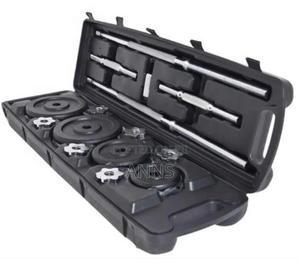 Chrome 50kgs Dumbells ~ With Case - thumbnail 2