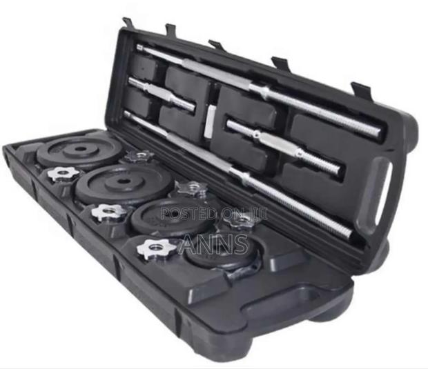 Chrome 50kgs Dumbells ~ With Case - main view