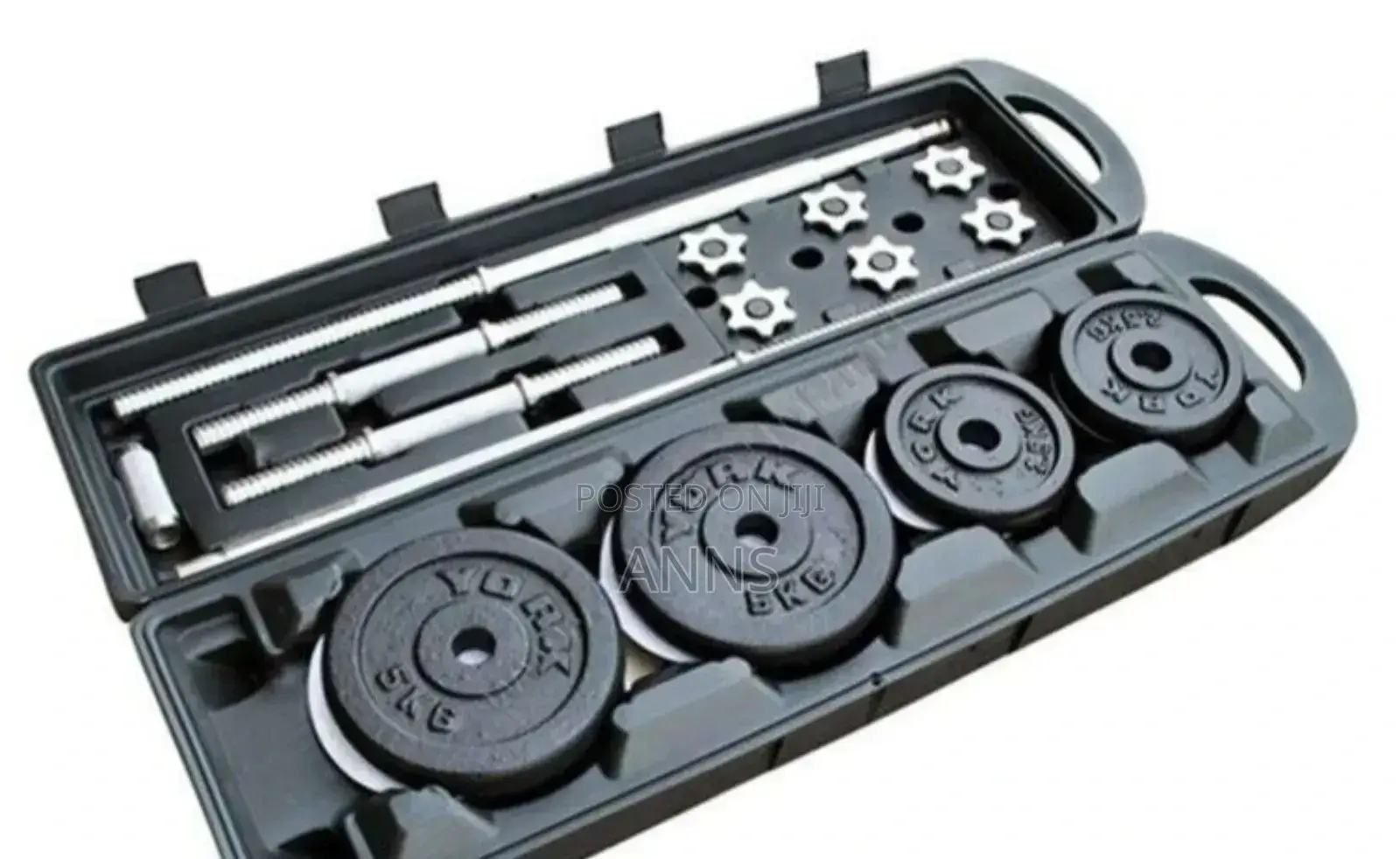 Adjustble 50kgs York/ Chrome Dumbells With Best Case