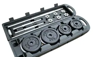 Adjustble 50kgs York/ Chrome Dumbells With Best Case