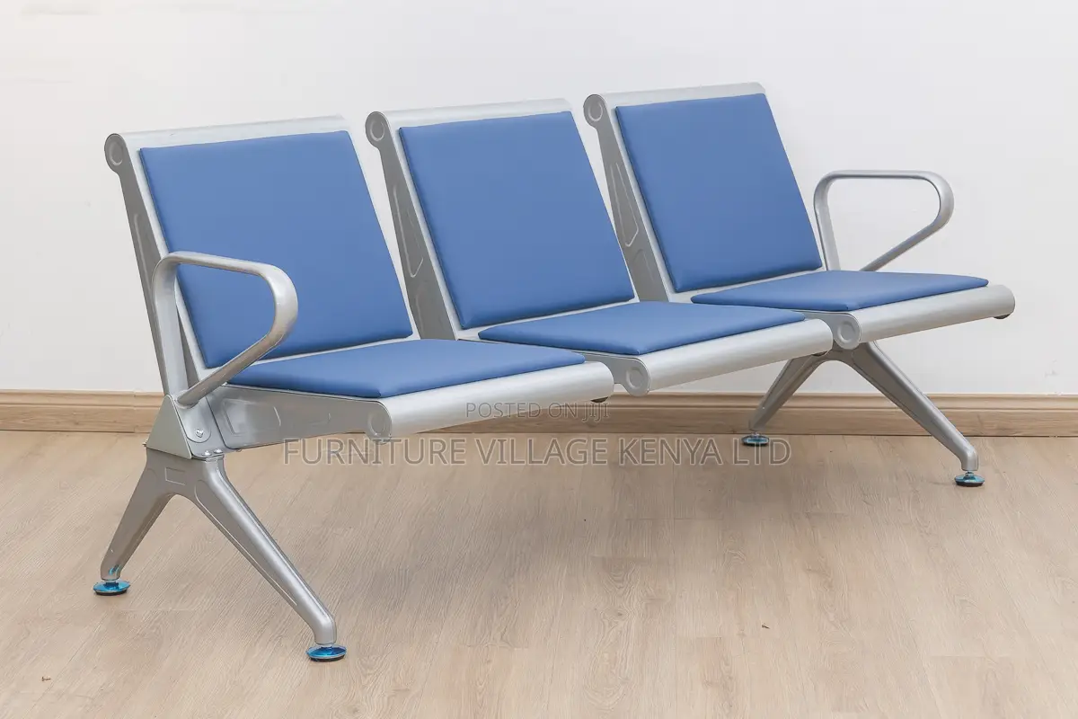 Reception Benches; 3-Link Heavy-Duty Office Waiting Chair