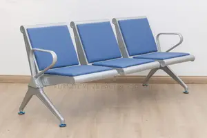 Reception Benches; 3-Link Heavy-Duty Office Waiting Chair