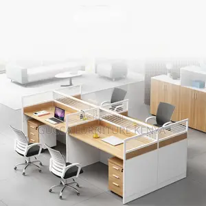 Workstations:4 -Way Modular Imported Modern Workstation
