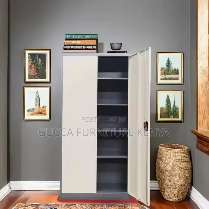 Cabinets:2-Door Storage Cupboard Metal File Cabinet