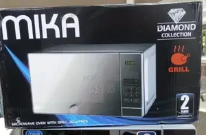 Mika 20l- Silver Microwave Oven With Grill