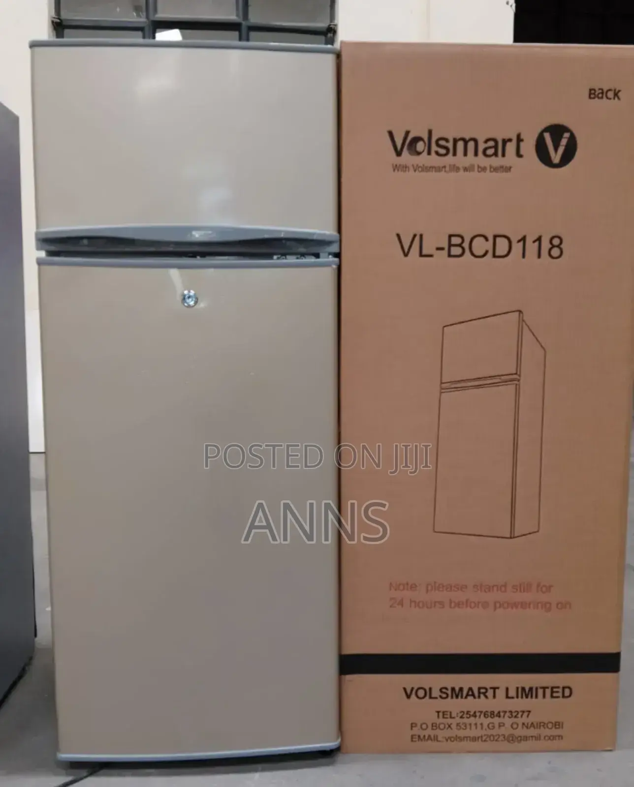 Volsmart 118L~ VL-BCD118 Double Door Refrigerator