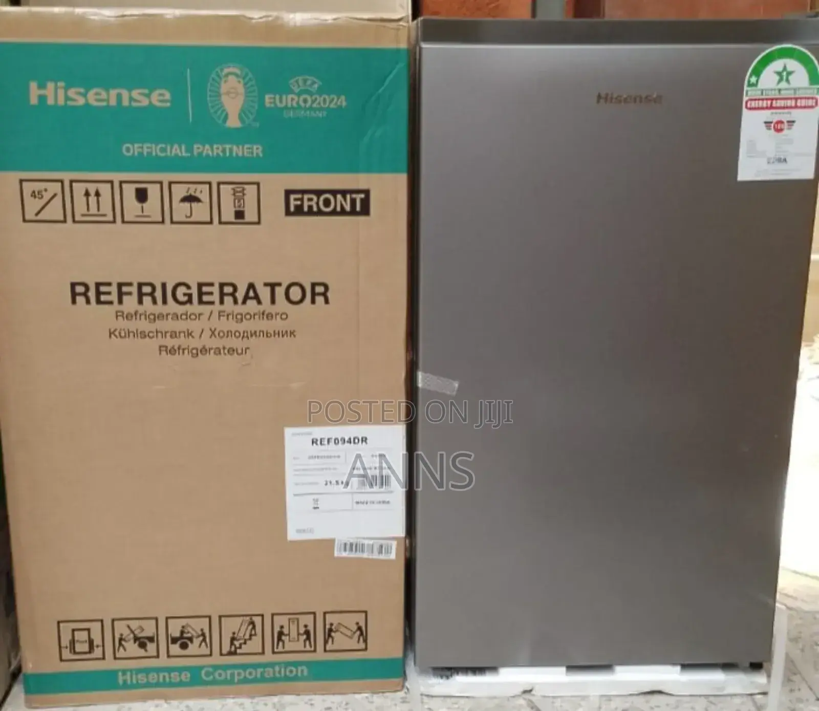 Hisense 94L ~ Single Door Fridge- Grey