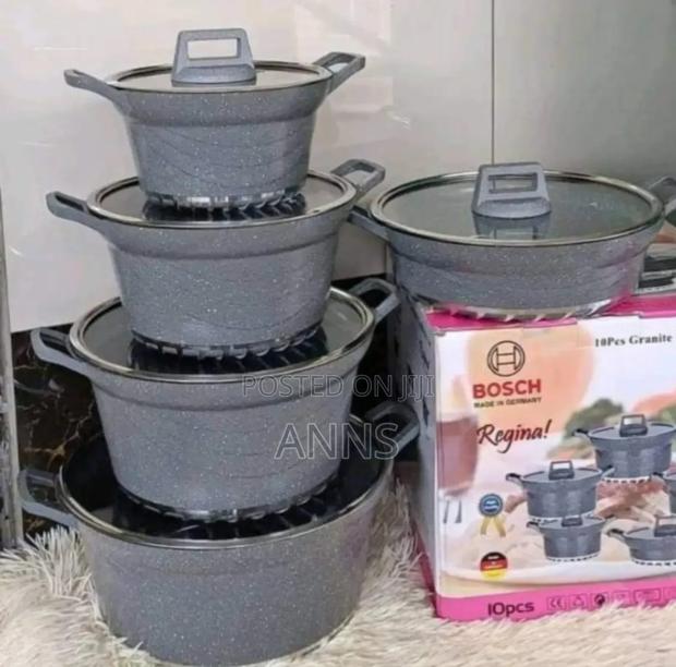 Bosch 10pc Granite Nonstick Cookware - main view