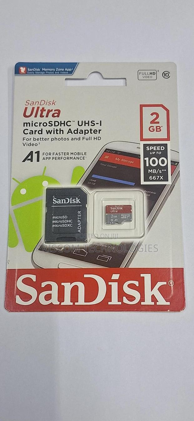 2GB Memory Card Microsd Card With Memory Reader Adapter
