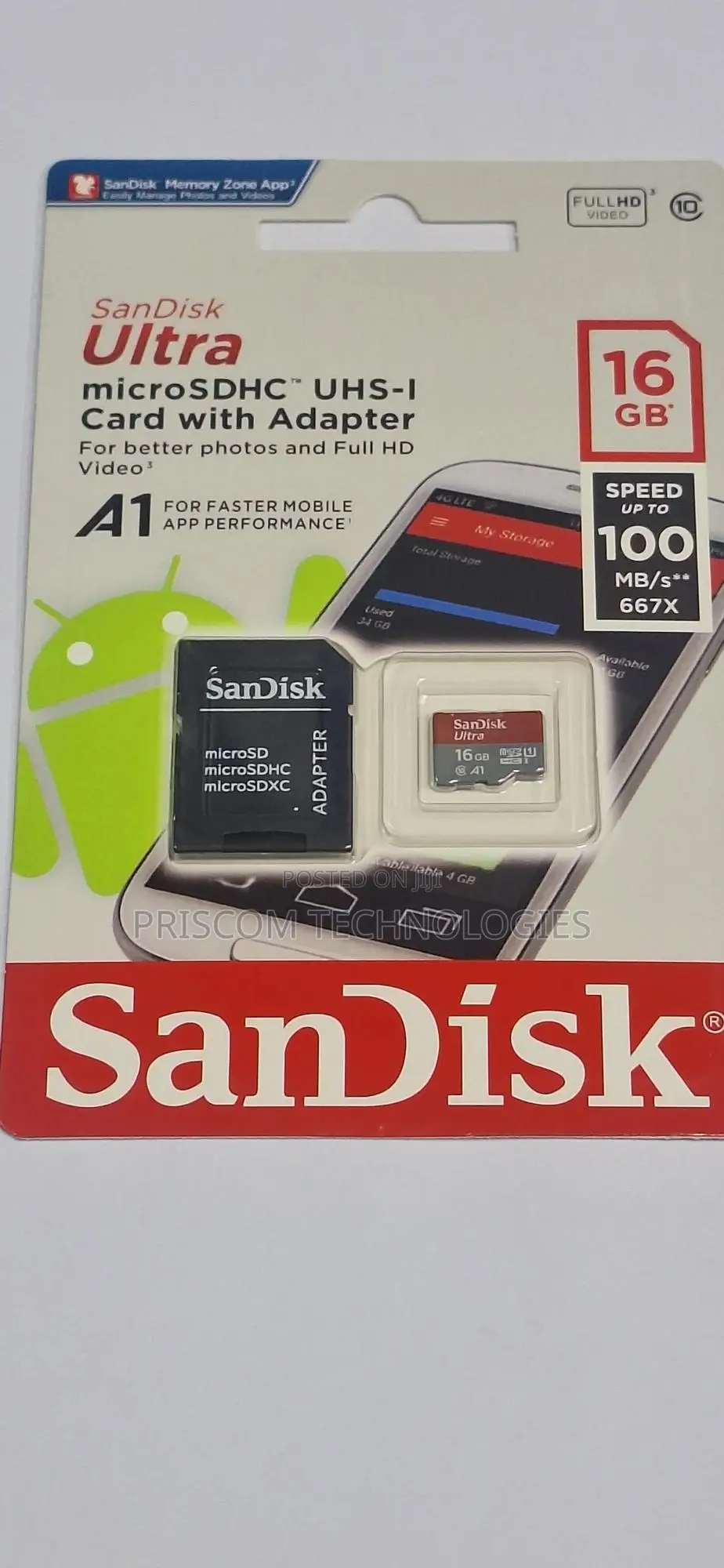 16GB Memory Card Microsd Card With Memory Reader Adapter