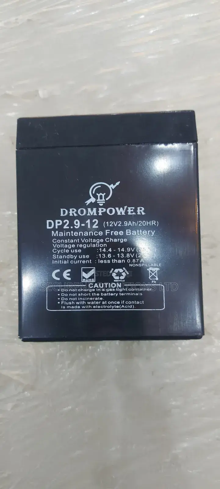 Drom 12v 2.9ah Battery