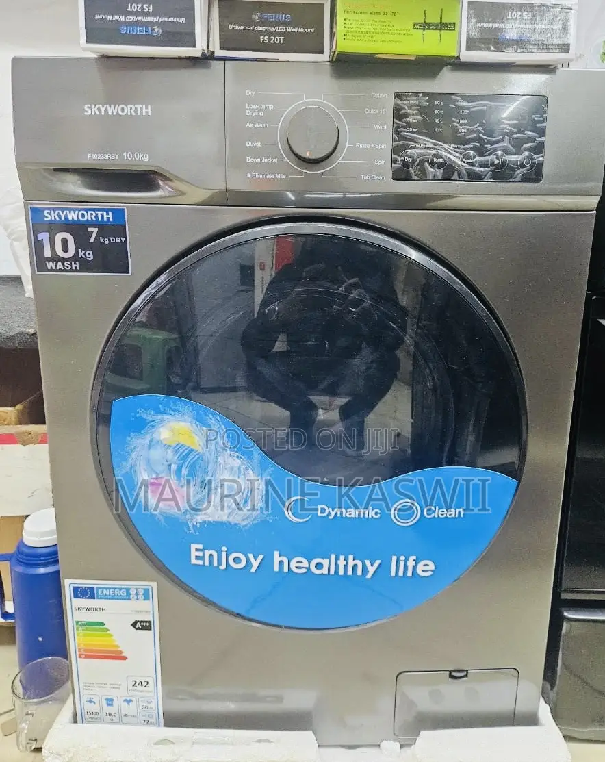 Skyworth 10/7kg Front Load Washing Machine F10233rby