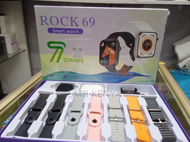 Smart Watch Combo 7 Straps, Free Airpods Pro