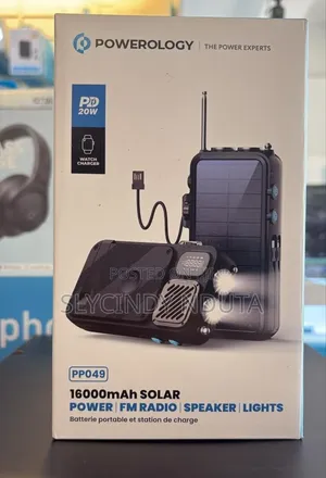 Powerlogy 16000mah Solar Power Bank