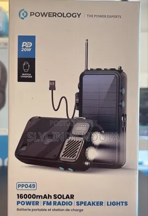Powerlogy 16000mah Solar Power Bank