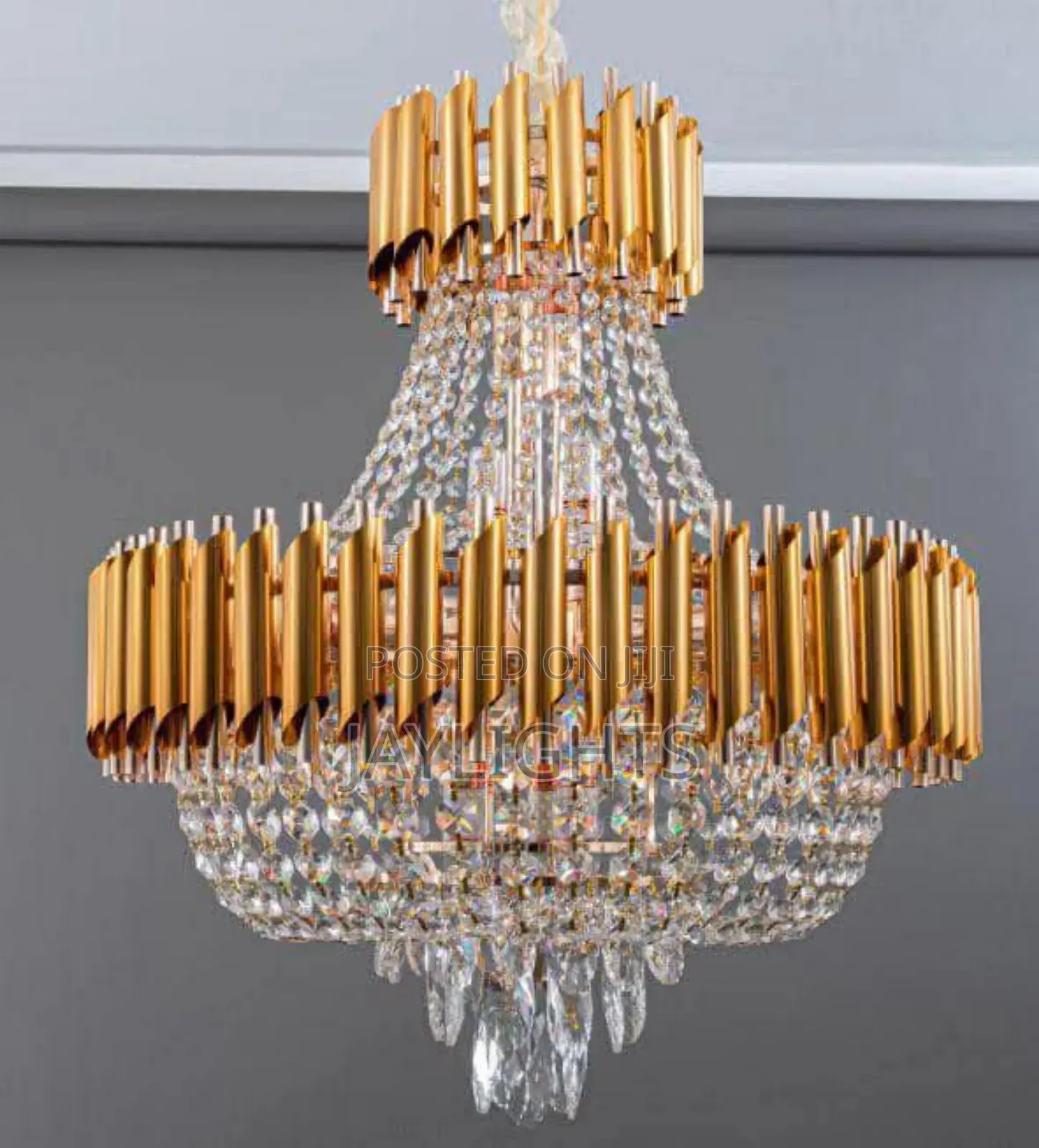 Light Ceiling Luxury Livingroom Gold Crystal Chandelier