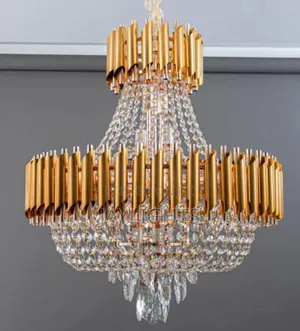 Light Ceiling Luxury Livingroom Gold Crystal Chandelier