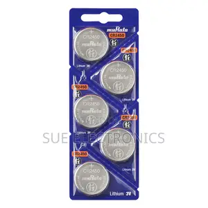 Murata Cr2450 Button Cell Battery - Sold in Packs of 5