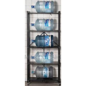 5tier-Foldable Kitchen Rack With Wheels - 5 TIERS - thumbnail 2