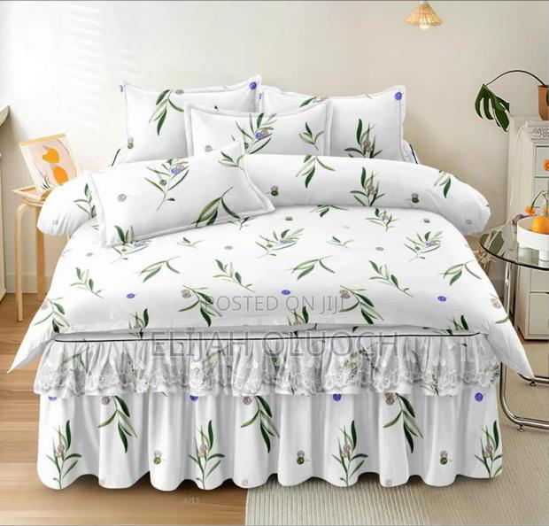 6pc Bedskirt Plus Bedsheet Combo Set*