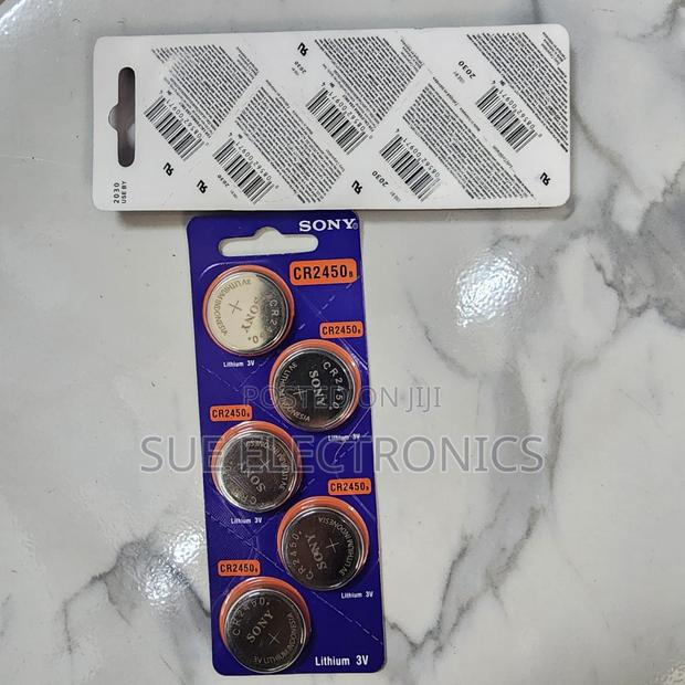 Sony/Murata Cr2450 Lithium Battery, 3v