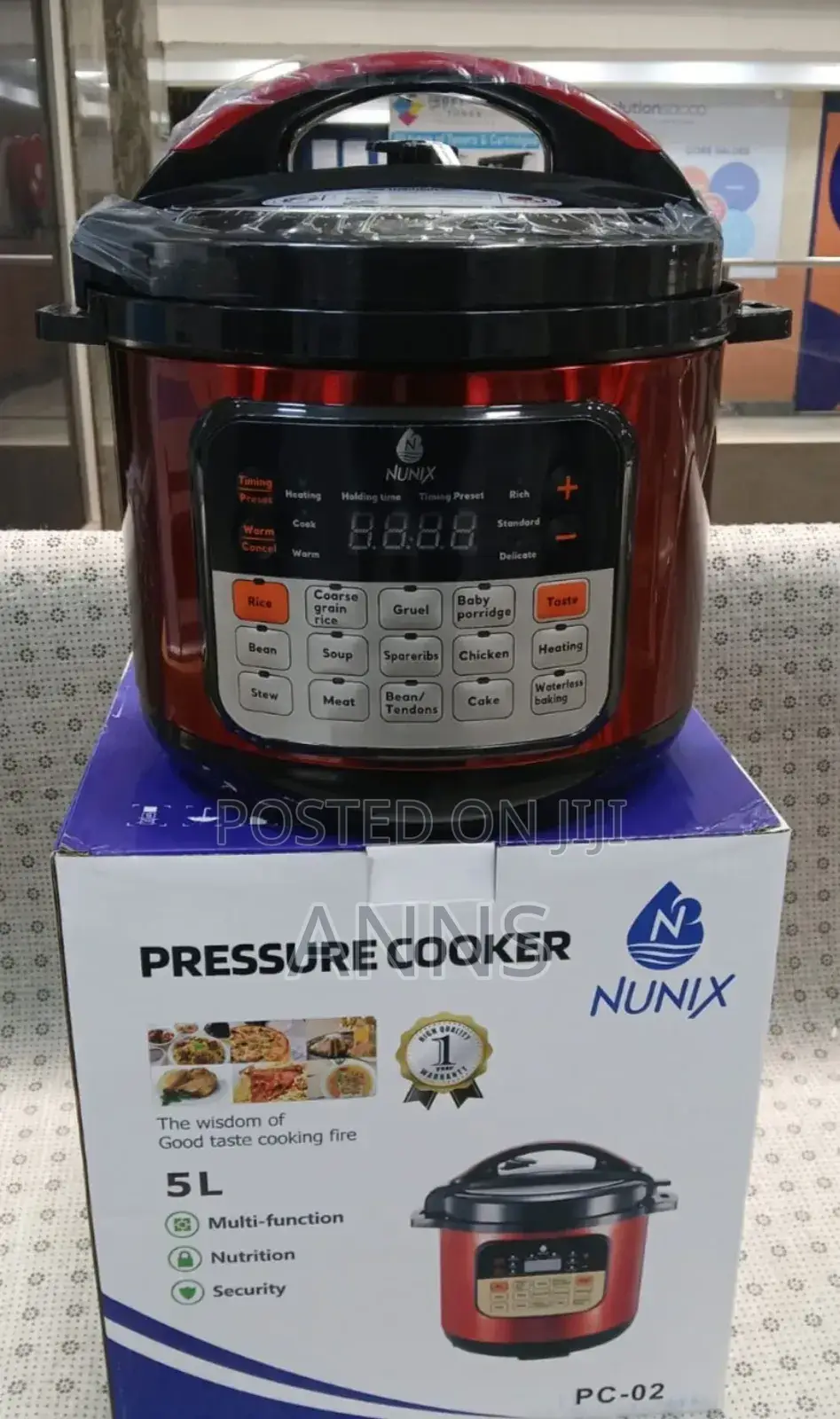 5litres Nunix Pressure Cooker PC02