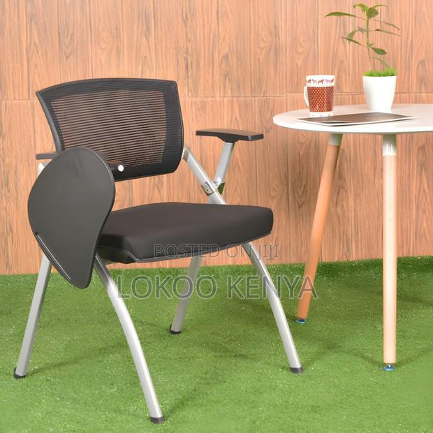 Office Chair: Modern Mesh Back Conference Chair With Arms