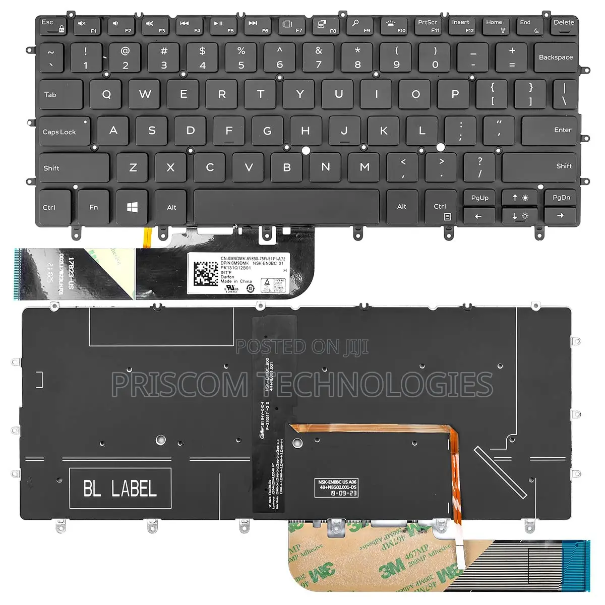 Keyboard for Dell XPS 13 9380 9370 9305 7390 Series