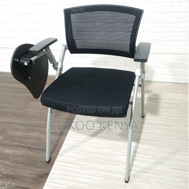 Office Chair: Modern Mesh Back Conference Chair With Arms - thumbnail 5