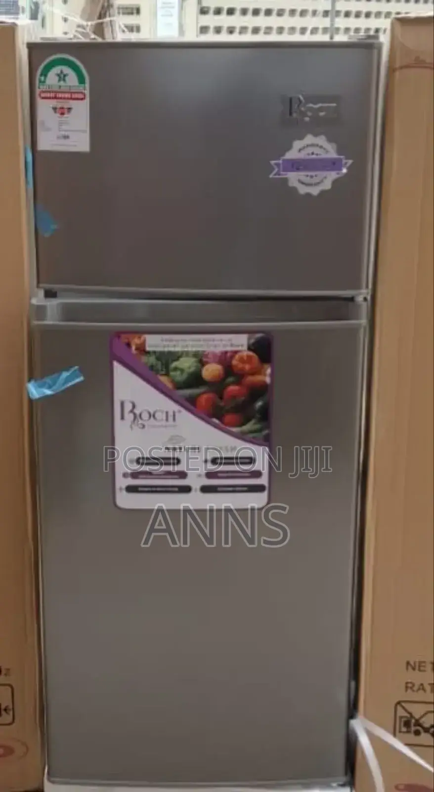 Roch 121litres ~ Grey Double Door Fridge