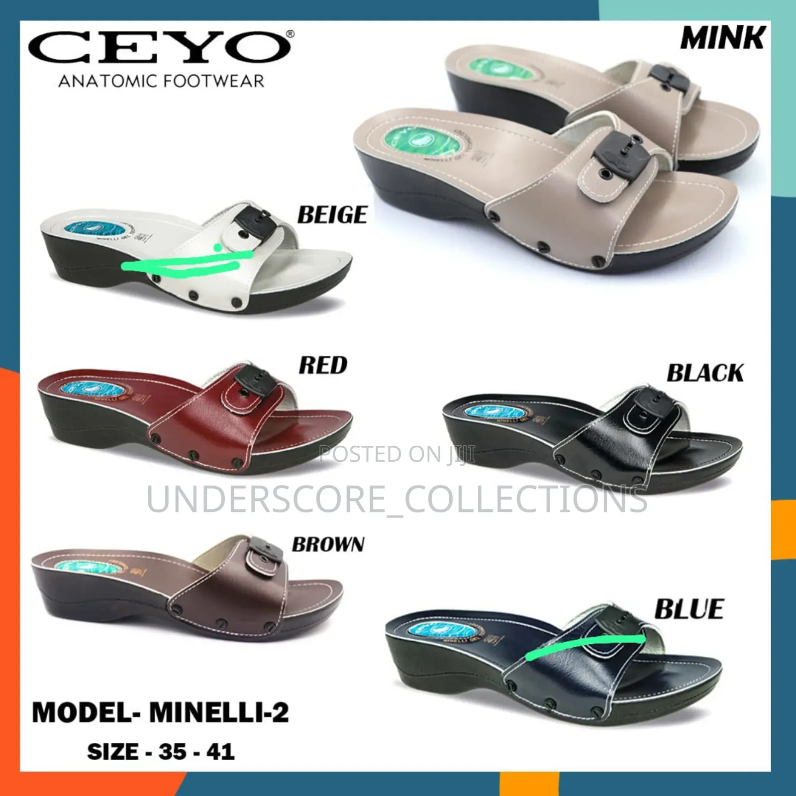 Ladies Executive Turkey Ceyo Open Shoes Flats