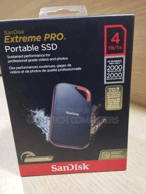 Sandisk E61 Extreme Portable External SSD V2 4tb - main view