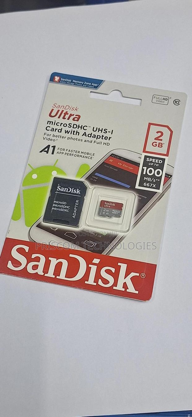 2GB Memory Card Microsd Card With Memory Reader Adapter - thumbnail 3