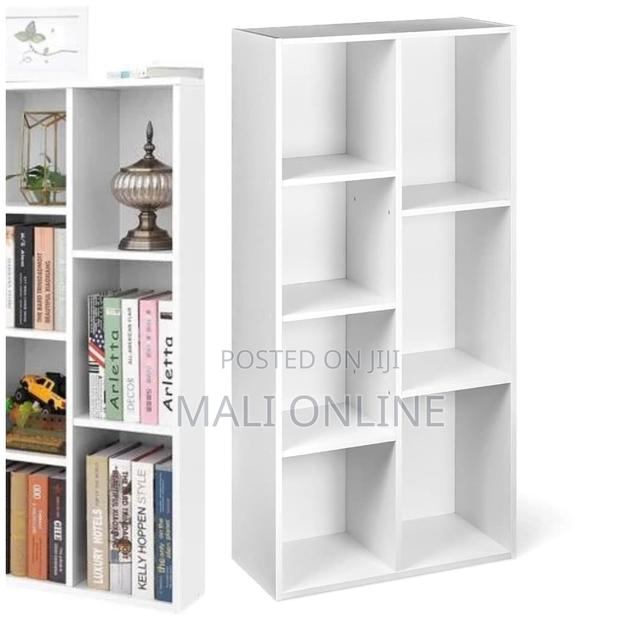 7 Cube Organizer Bookcase Storage Shelves Book Shelf - thumbnail 2