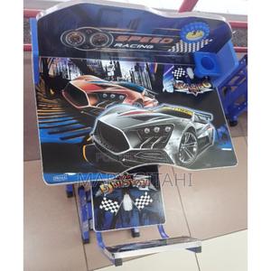 Blue*Adjustable Kids Study Table and Chair Children Desk - main view