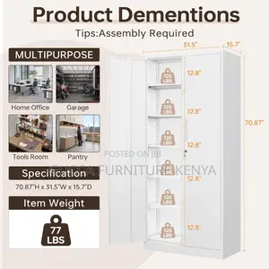Cabinets:2-Door Home Office Lockable Storage Tool Cabinet