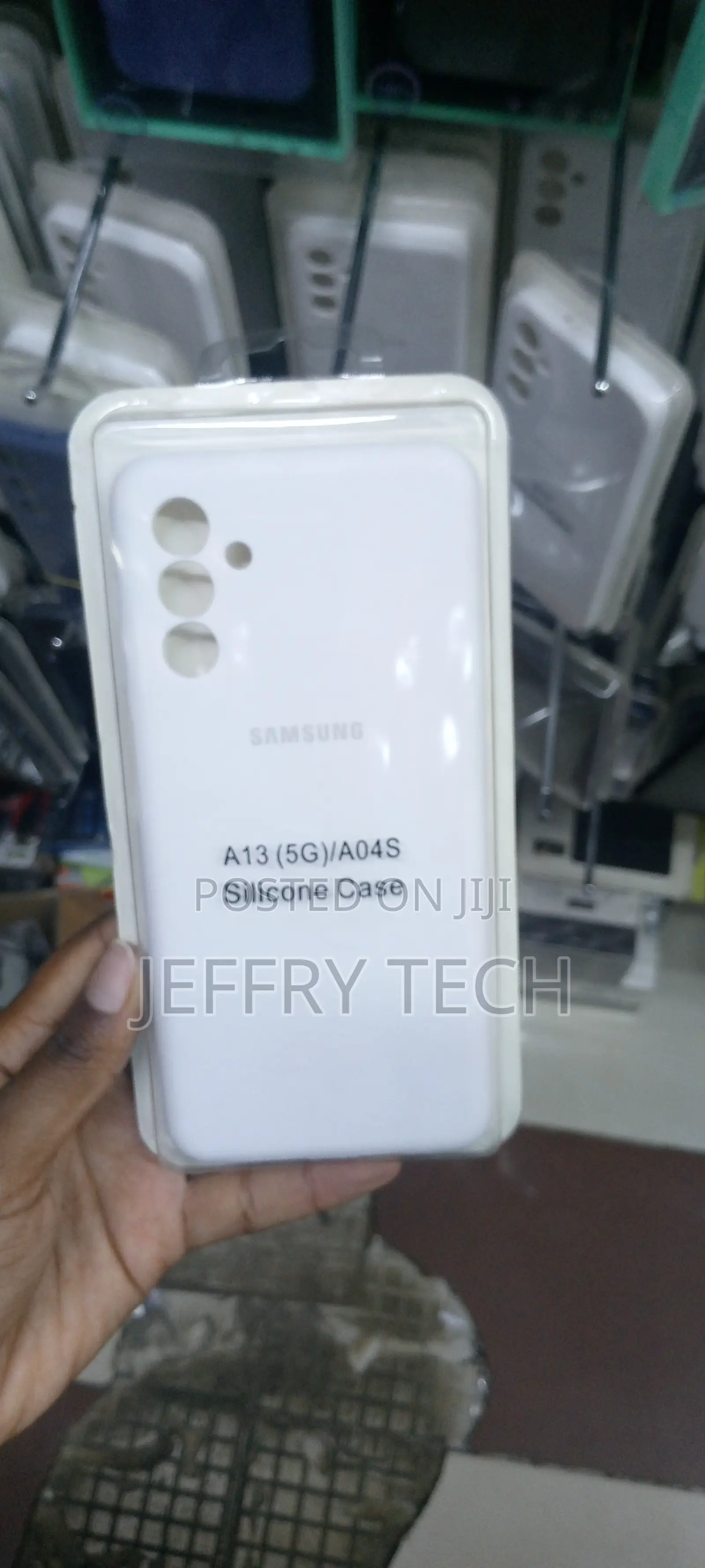 Liquid Silicone Samsung Galaxy A13 5g Back Cover-White