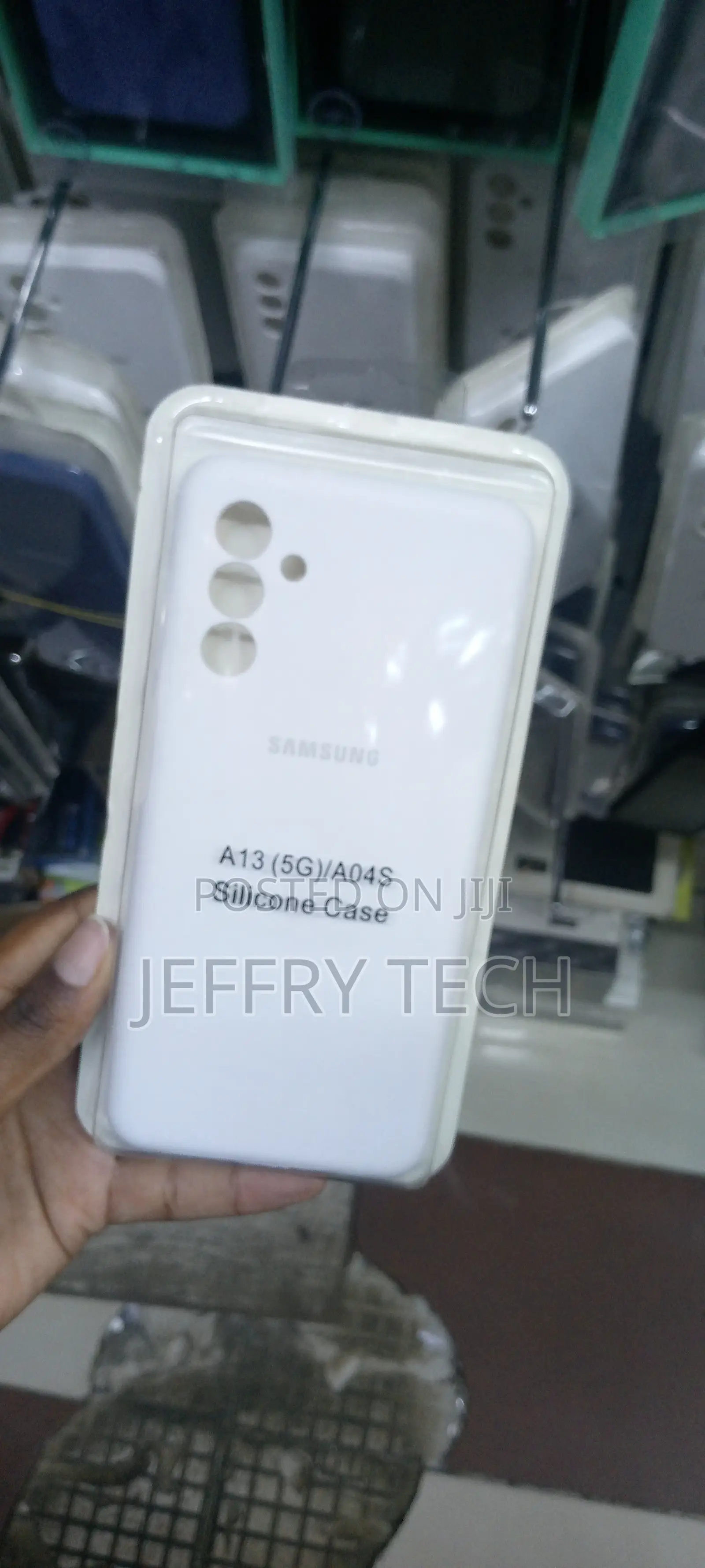 Liquid Silicone Samsung Galaxy A13 5g Back Cover-White