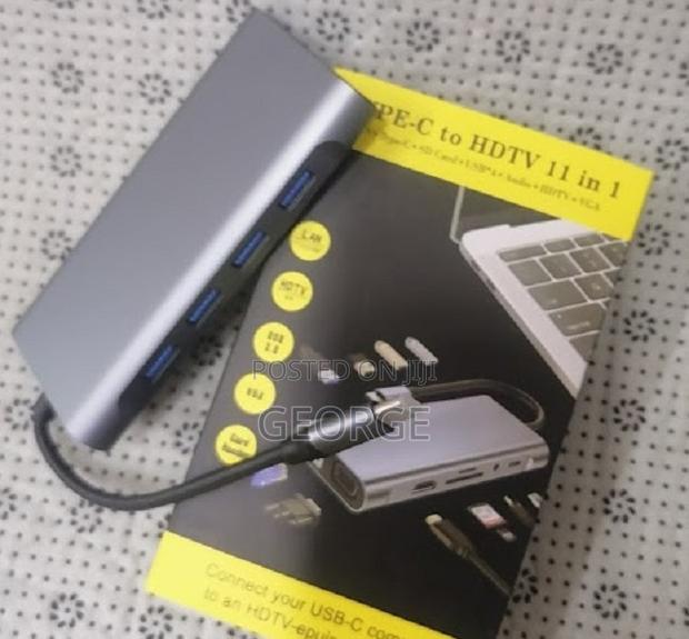 High Speed 11 in 1 USB Type C Hub Adapter - main view