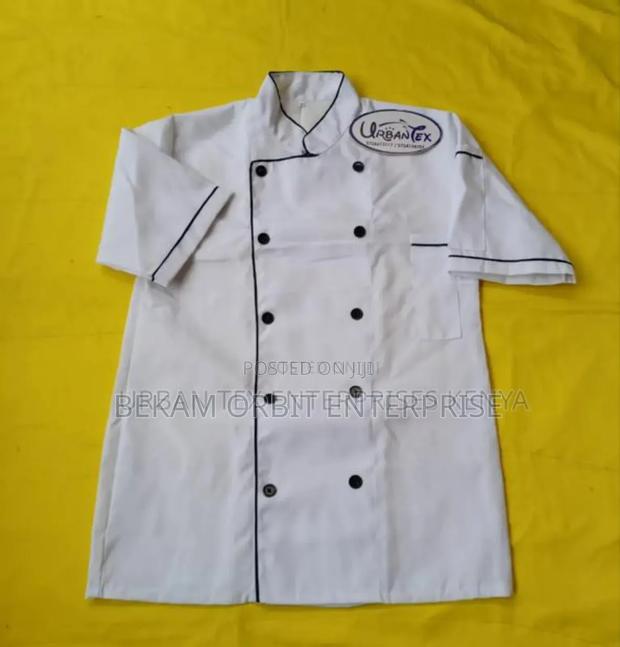 Professional Restaurant White Short Sleeve Chef Jacket - main view