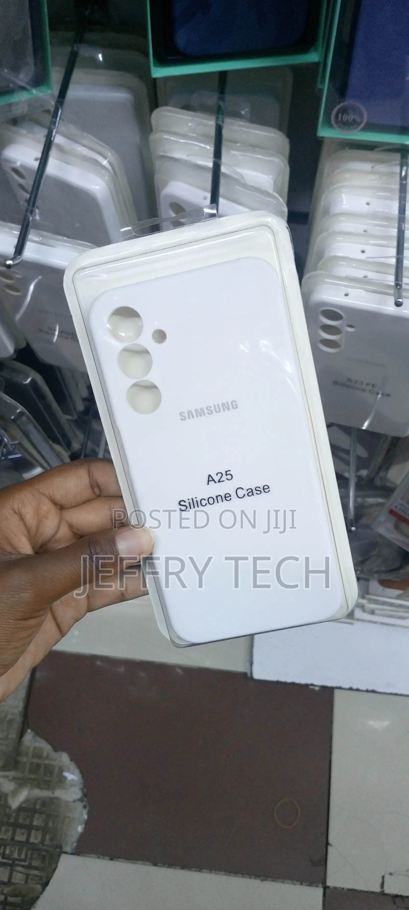 Silicone Protective Phone Case for Samsung Galaxy A25-White
