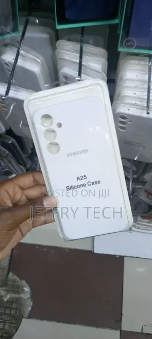 Silicone Protective Phone Case for Samsung Galaxy A25-White