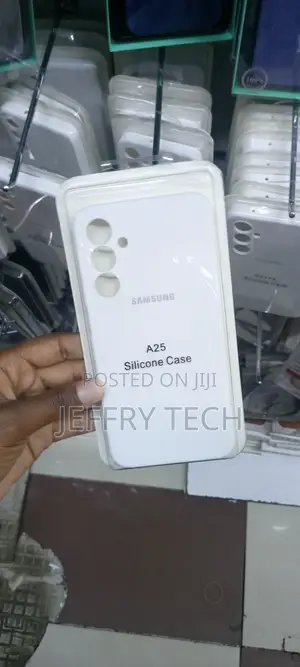 Silicone Protective Phone Case for Samsung Galaxy A25-White