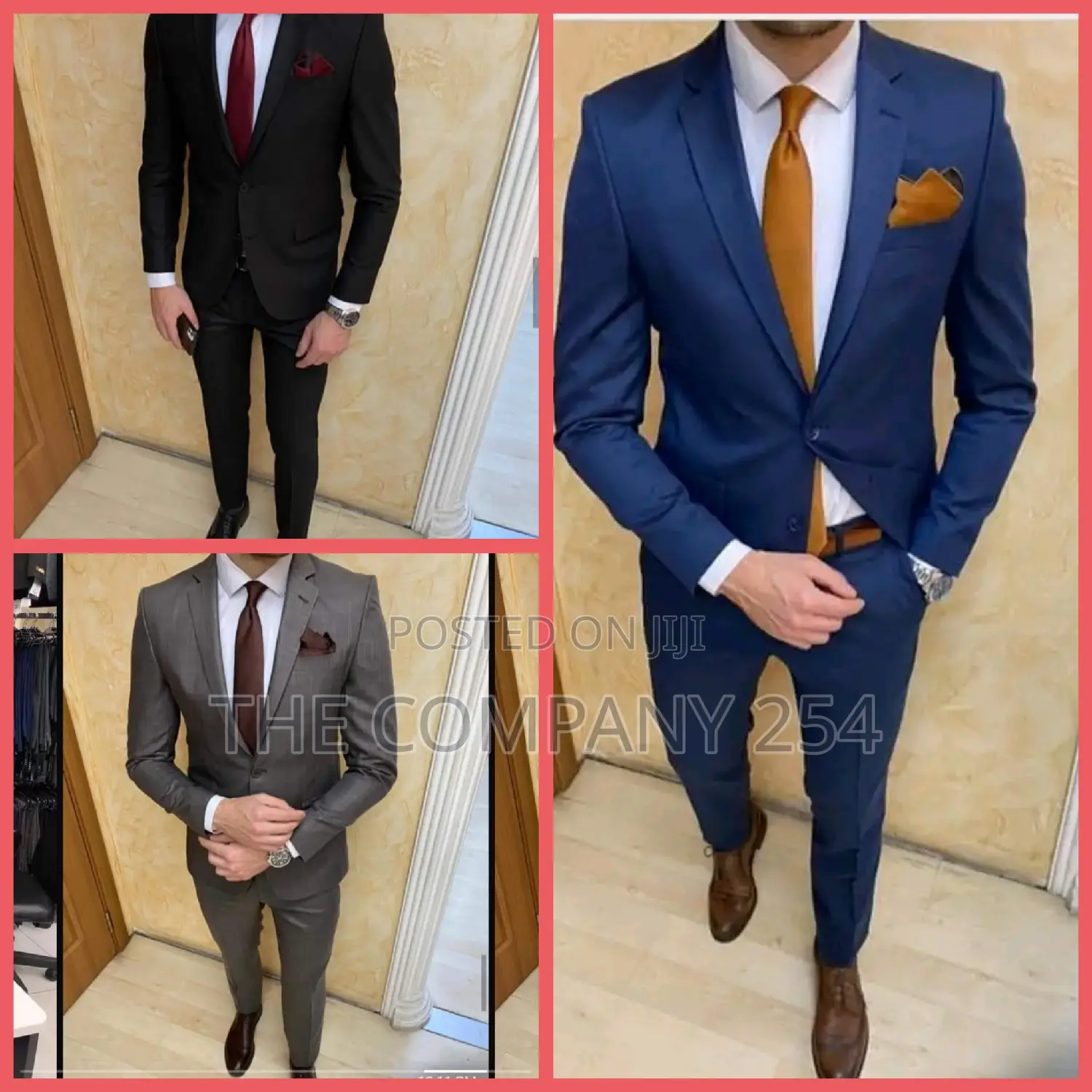 Designer Men's 2 Piece Official Business Suits Size 48 to 58